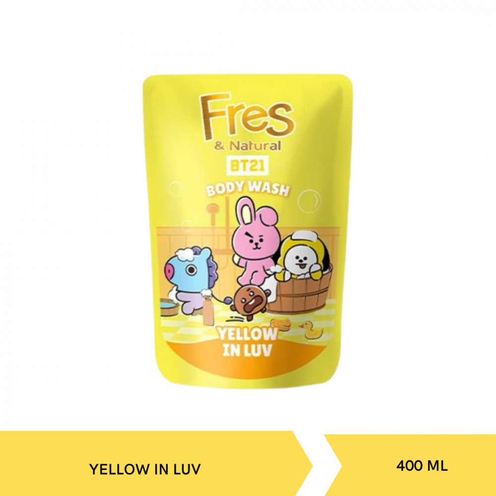 FRES&amp;NATURAL BW BT21 YELLOW IN LUV 400ML X 12
