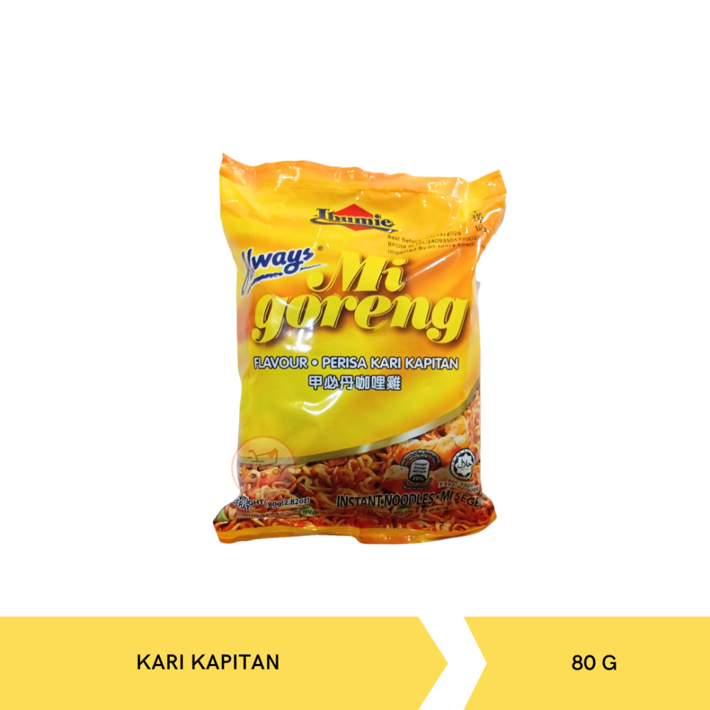 IBUMIE MI GORENG CURRY KAPITAN 80G X 60