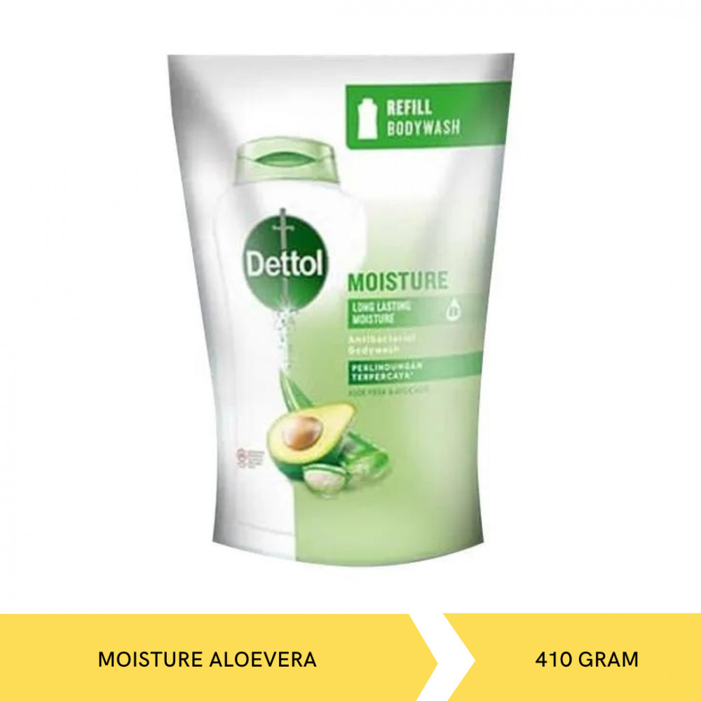 DETTOL BW MOISTURE ALOEVERA POUCH 410G X 24