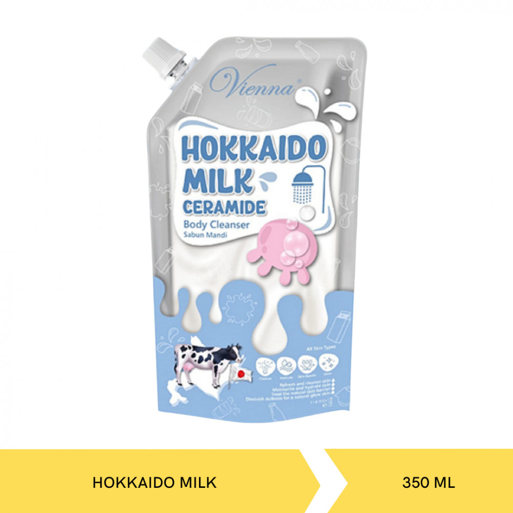 VIENNA BODY CLEANSER HOKKAIDO MILK 350 ML-DNR