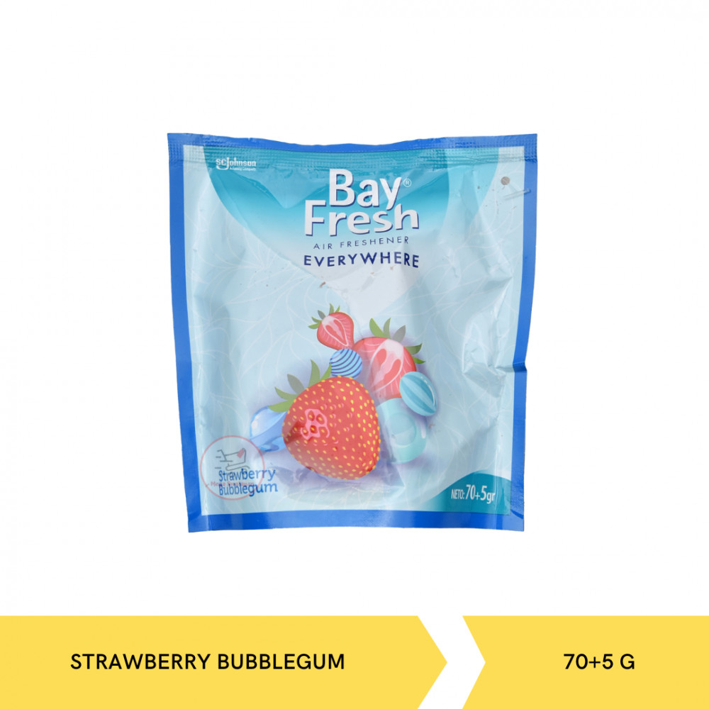 BAYFRESH E WHERE STRAW B GUM 70G X24