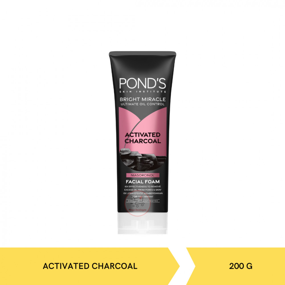 PONDS FF BRIGHT MIRACLE ACTIV CHARCOAL 200G