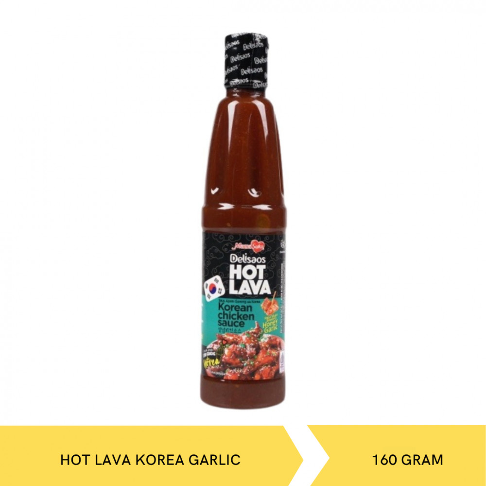 DELISAOS HOT LAVA KOREA GARLIC 160GX24