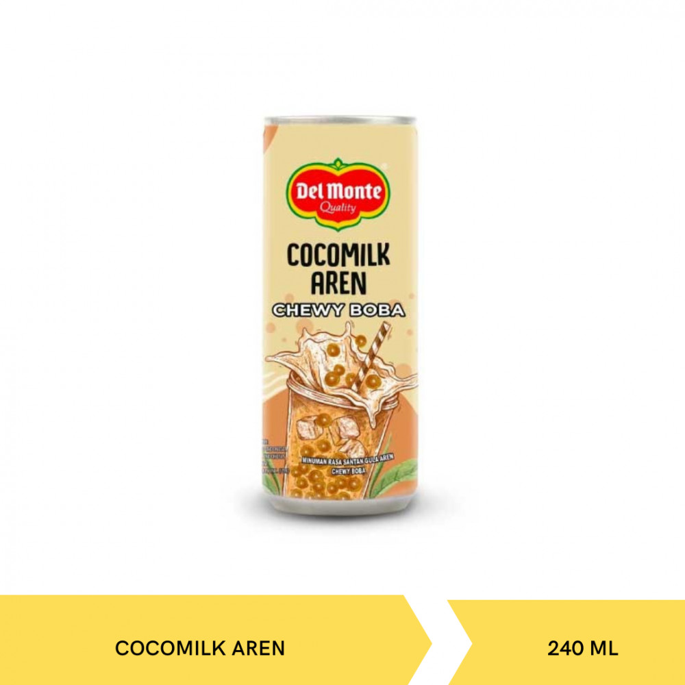 DELMONTE CHEWY BOBA COCOMILK AREN 240ML X24