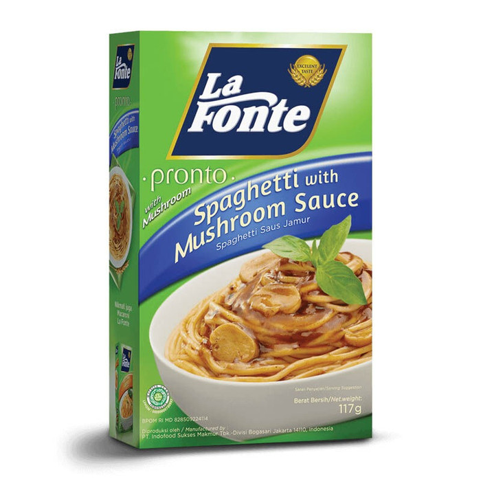 LAFONTE SPAGHETTI SAUS JAMUR 117G X18