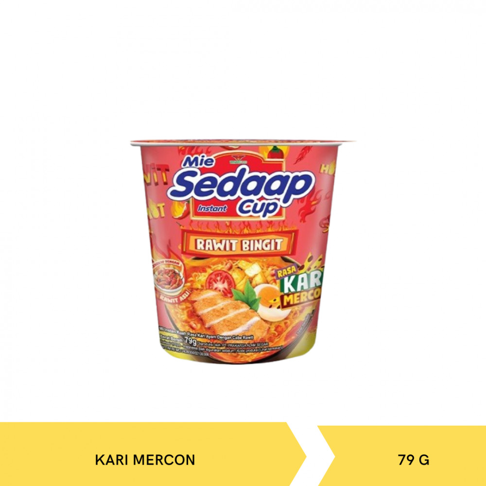 MIE SEDAAP CUP KARI MERCON 79G