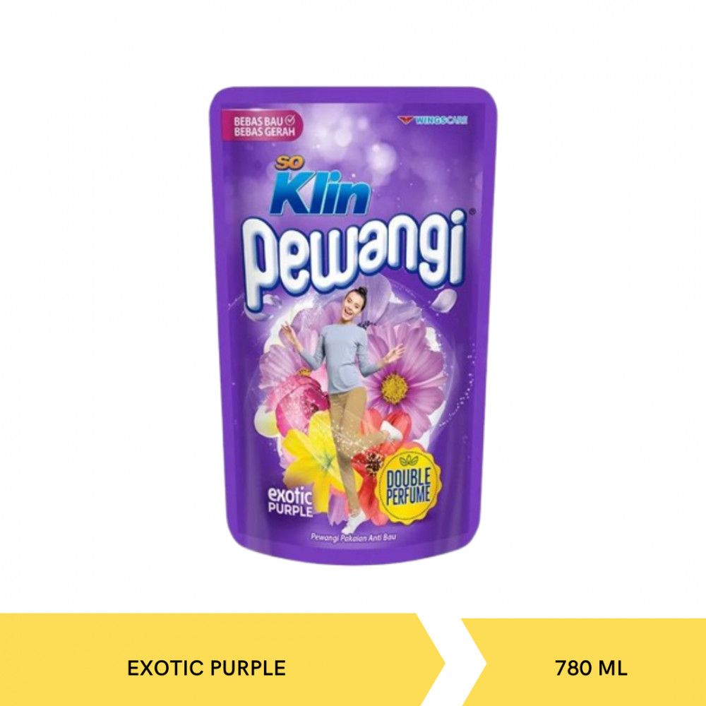 SOKLIN PEWANGI EXOTIC PURPLE POUCH 780ML X 12