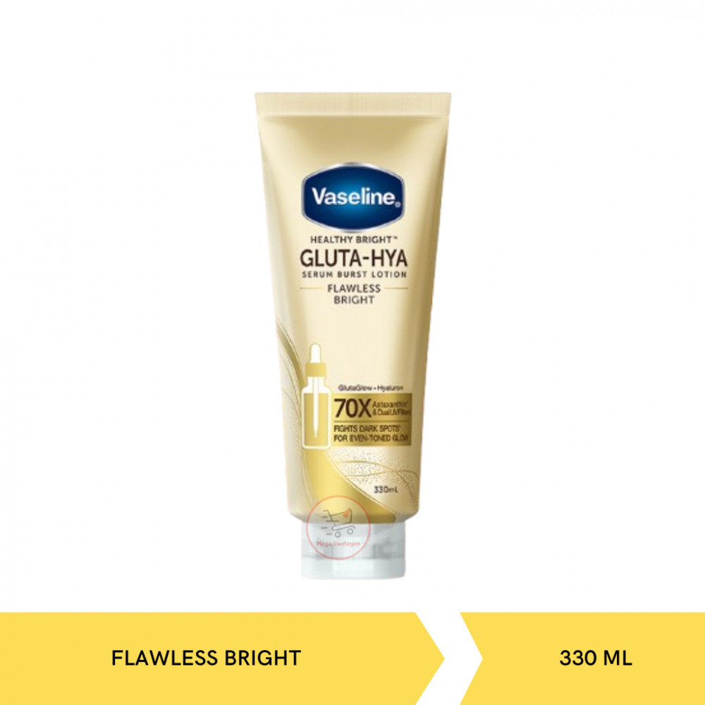 VASELINE GLUTA-HYA FLAWLESS BRIGHT 330ML X 12