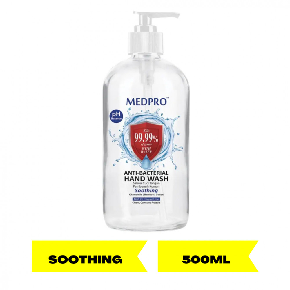 MEDPRO HANDWASH 500ML SOOTHING PUMP-DNR