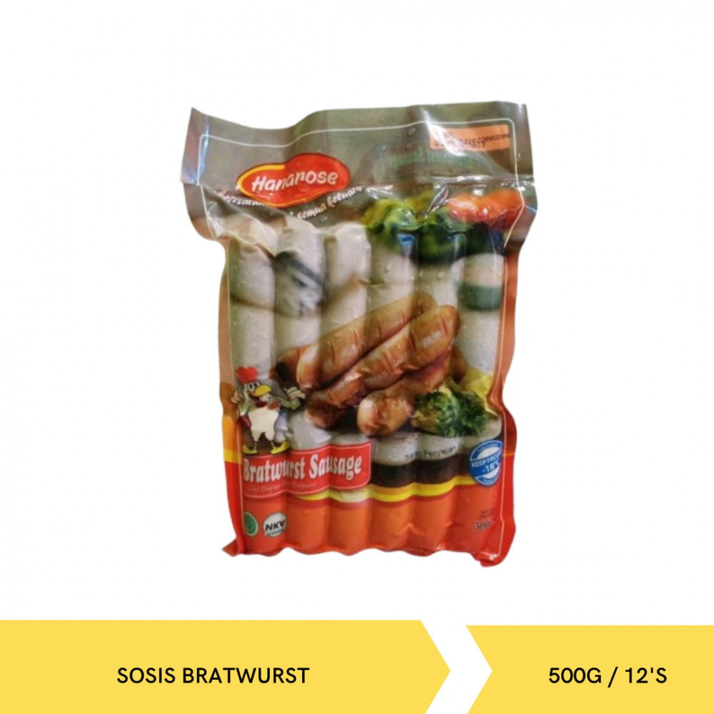 HANAROSE SOSIS BRATWURST 500G ISI 12`S  X 16