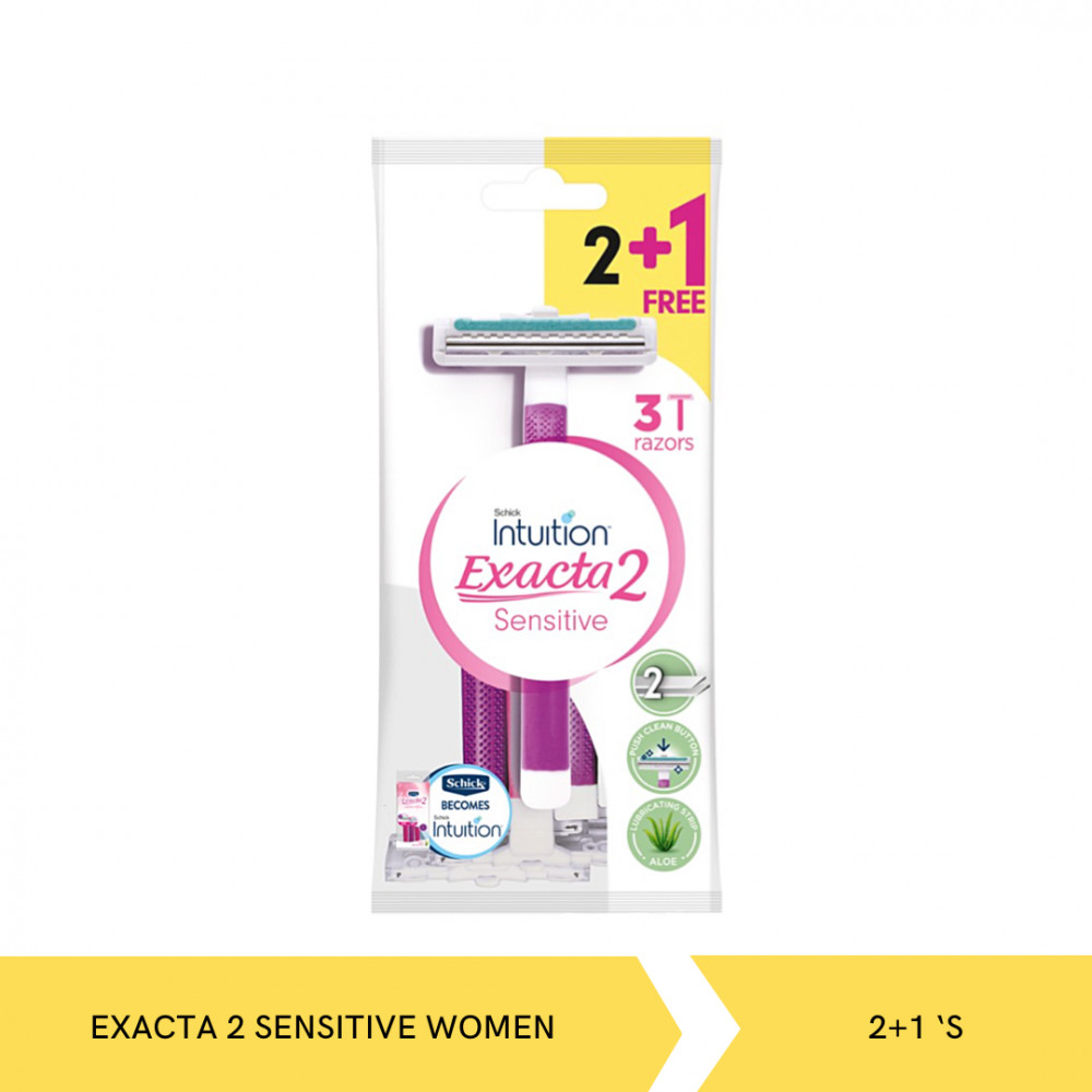 SCHICK EXACTA 2 SENSITIVE WOMEN 2+1