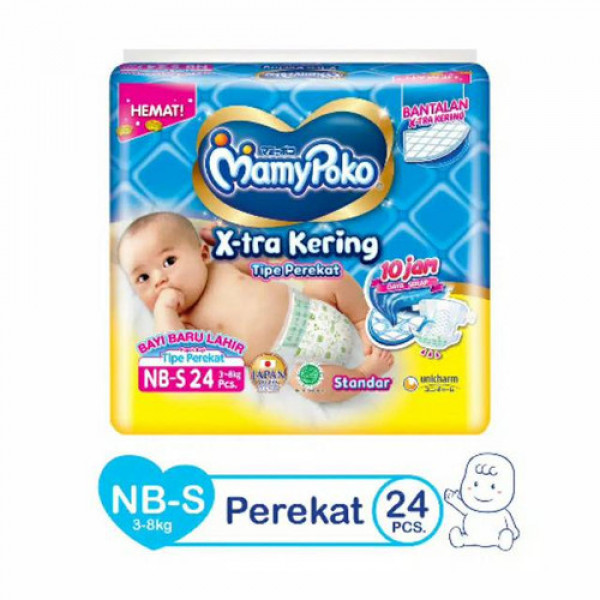 MAMY POKO STD XTRA KERING NB-S24 TIPE PEREKAT X 6