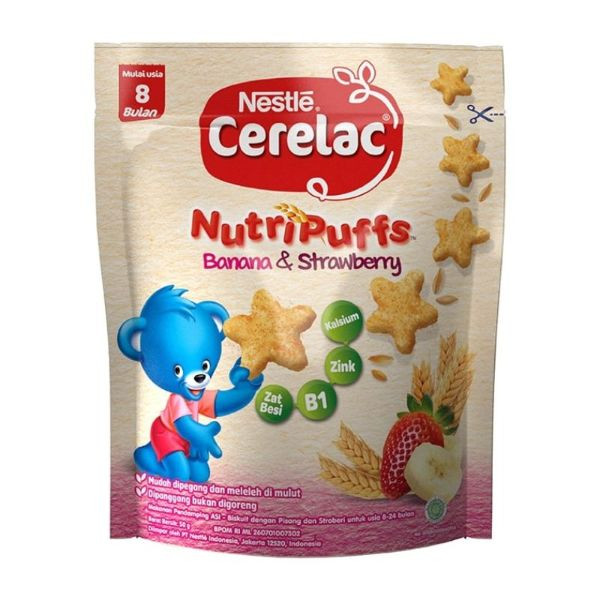 CERELAC NUTRIPUFFS 8BLN BANANA&amp;STRW 50G