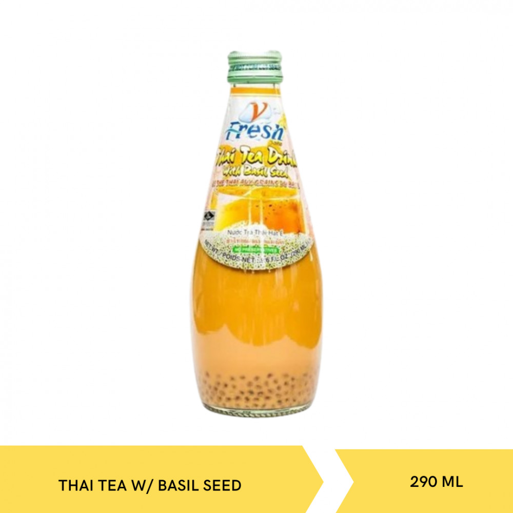V FRESH DRINK THAI TEA W BASIL SEED 290ML X 24