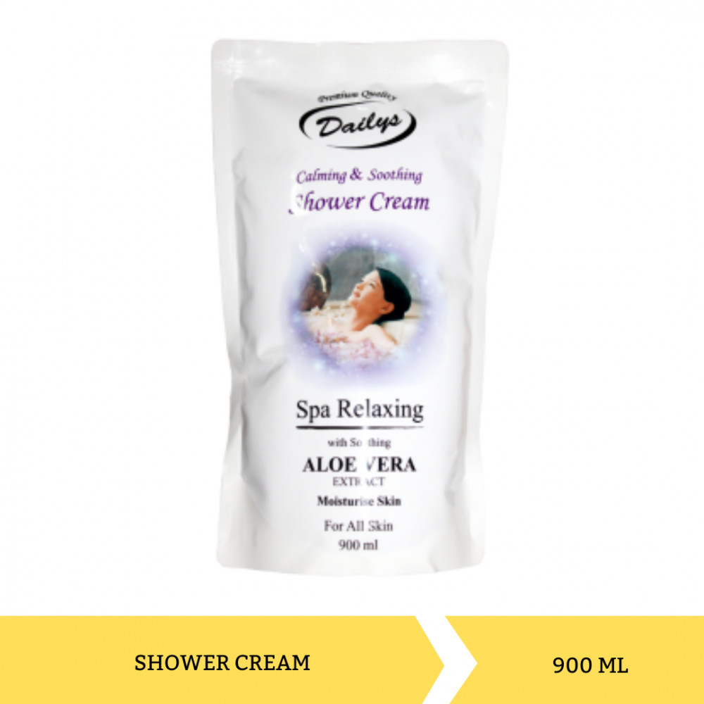 DAILYS SHOWER ALOE VERA POUCH 900+500ML X 8