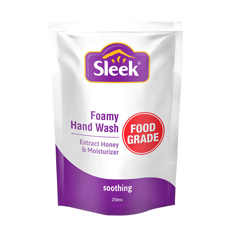SLEEK FOAMY HANDWASH SOOTHING POUCH 250ML X 24
