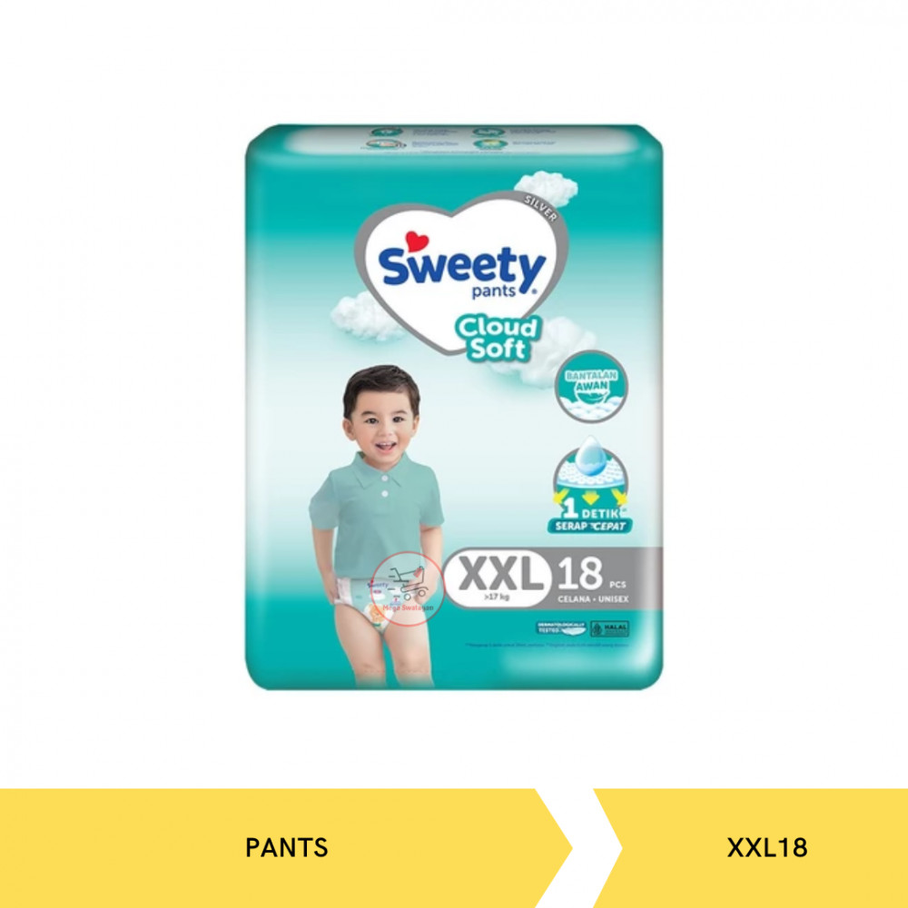 SWEETY SILVER PANTS XXL18+2 X 16