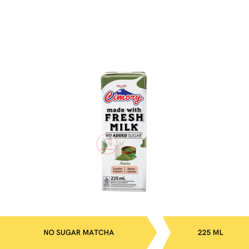 CIMORY FM UHT MATCHA NO SUGAR 225