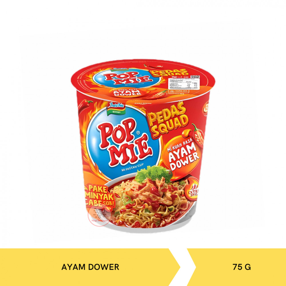 POP MIE PEDAS DOWER CUP 75G