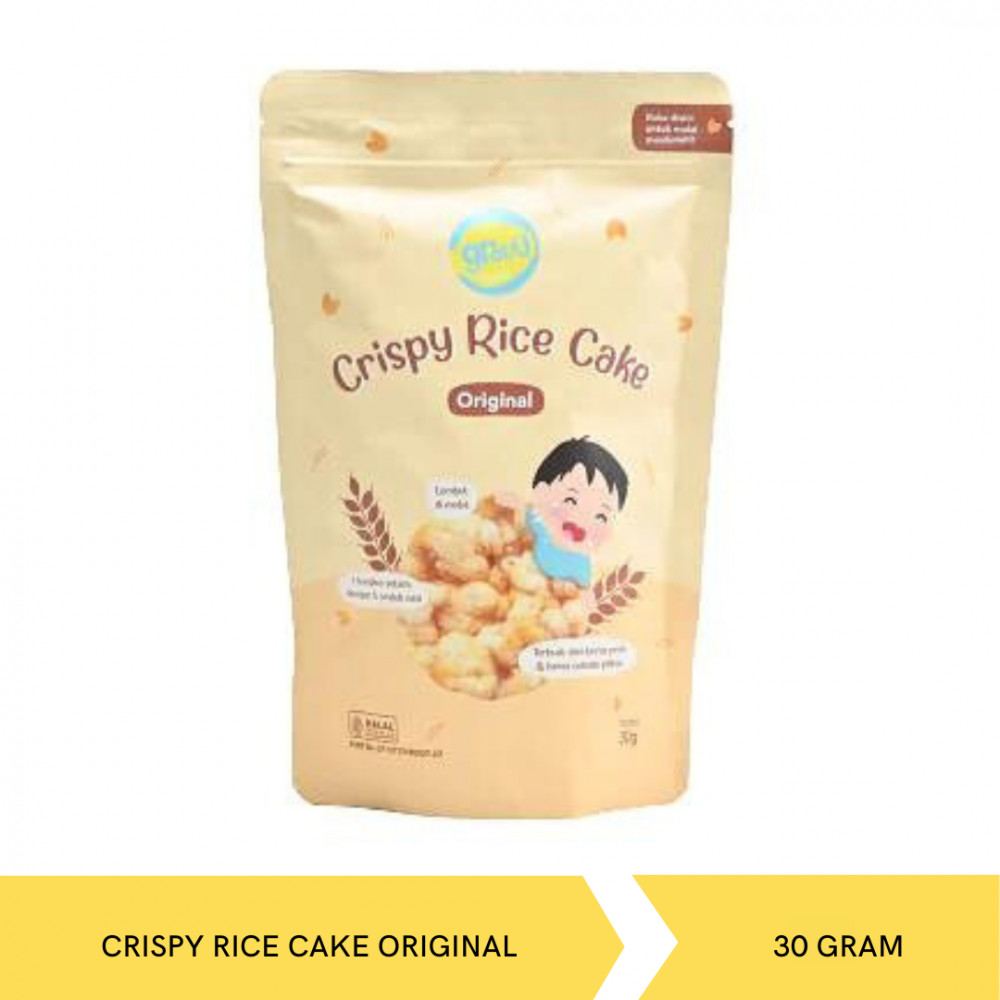 GROUU CRISPY RICE CAKE ORIGINAL 30G X 12