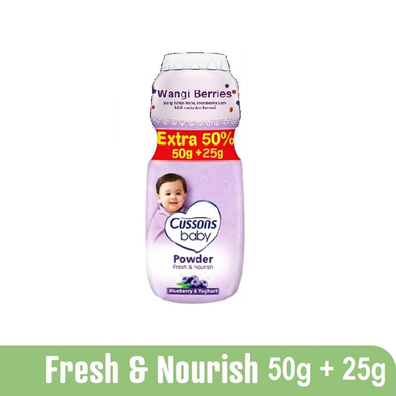 CUSSONS BABY PWD FRESH&amp;NOURISH 75G