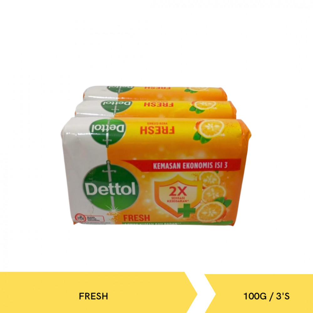 DETTOL SOAP FRESH PACK 100G/3`S