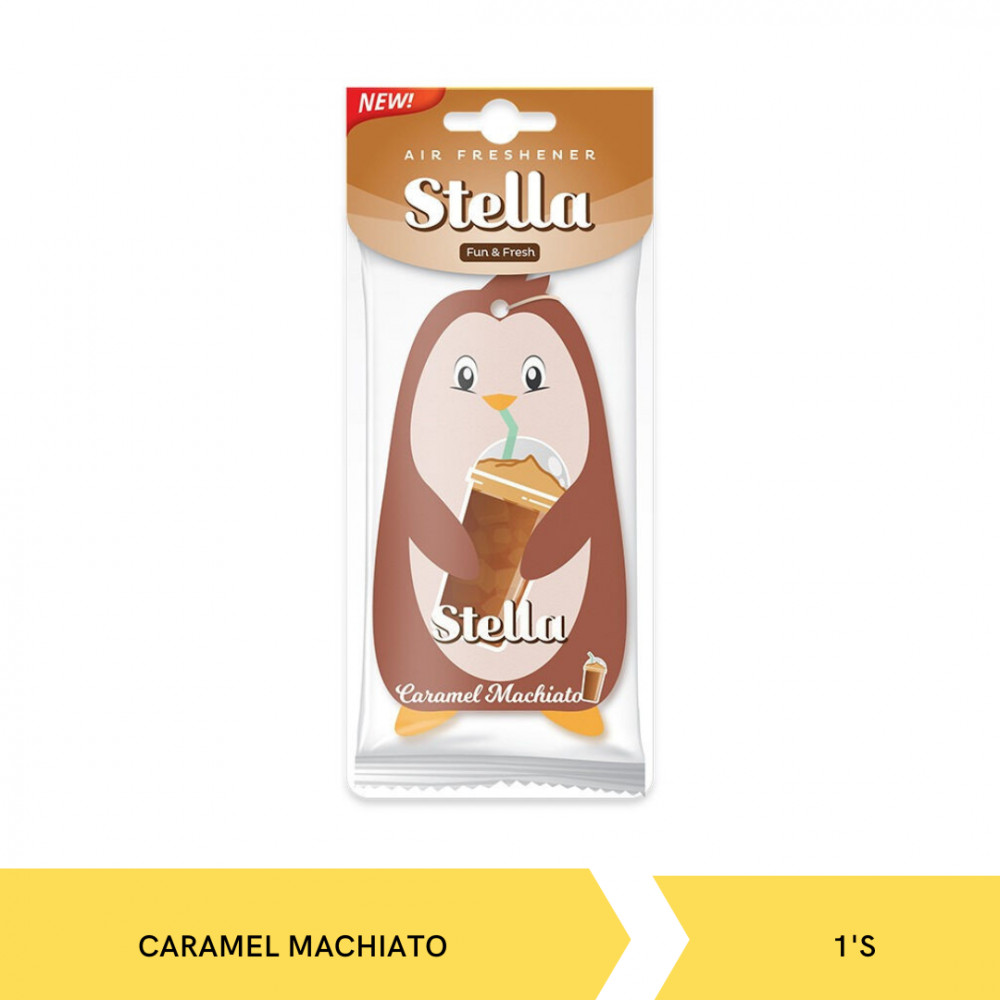 STELLA CAR FUN&amp;FRESH CARAMEL MACHIATO 1`S X 12