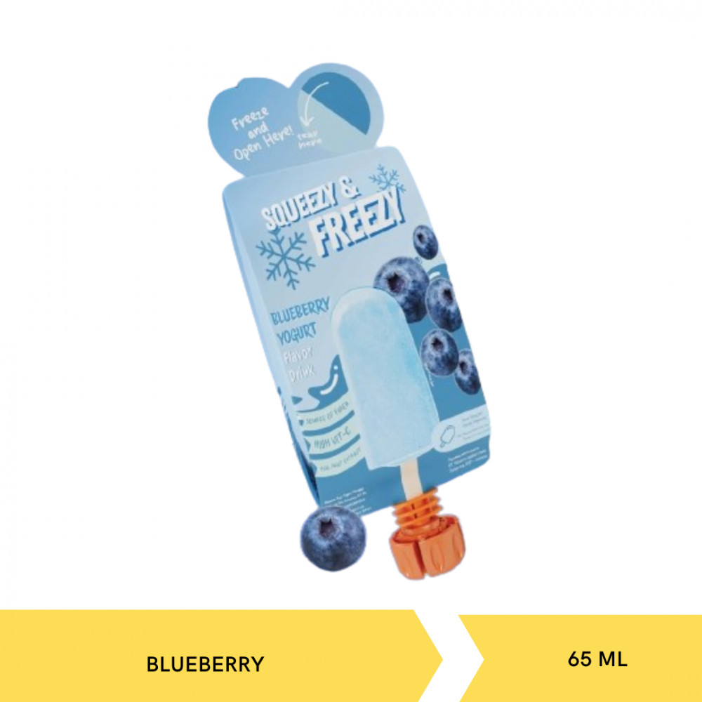 SQUEEZZY &amp; FREEZY BLUEBERRY YOGURT 65ML X 80