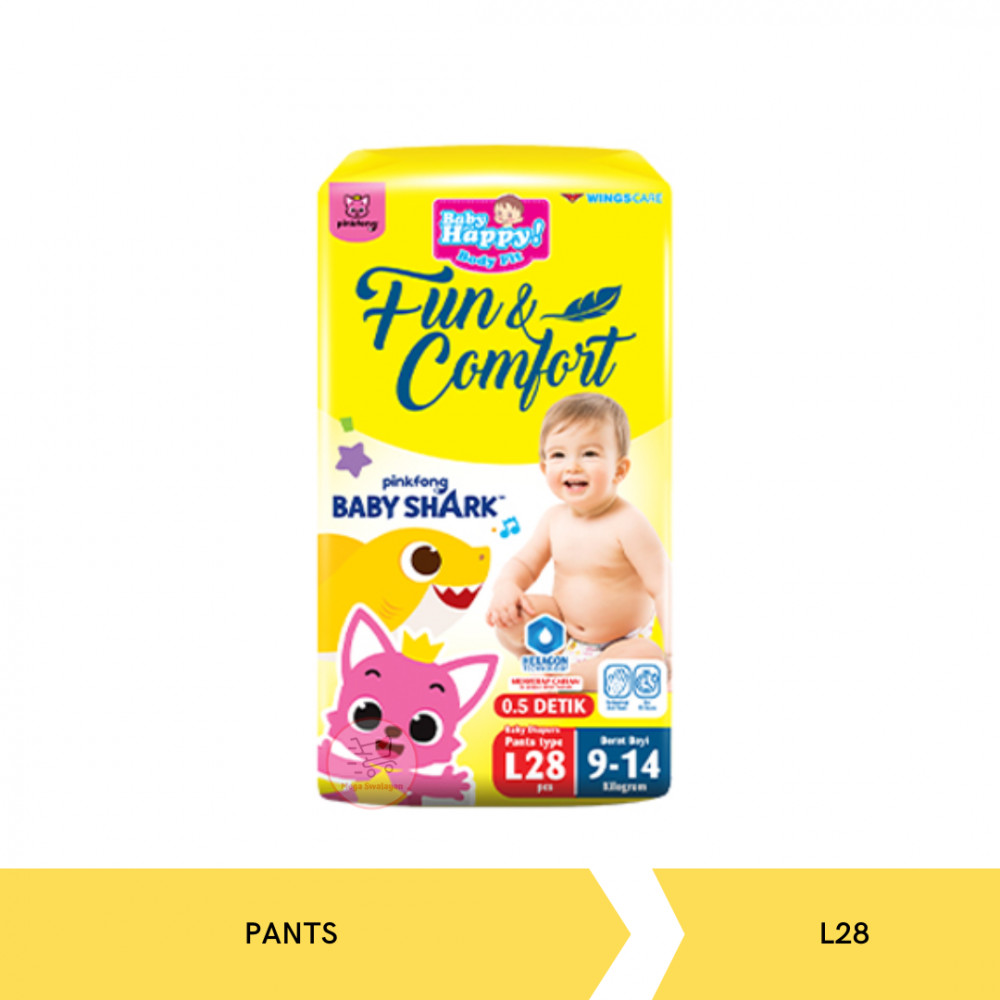 BABY HAPPY PANTS L28 X 4