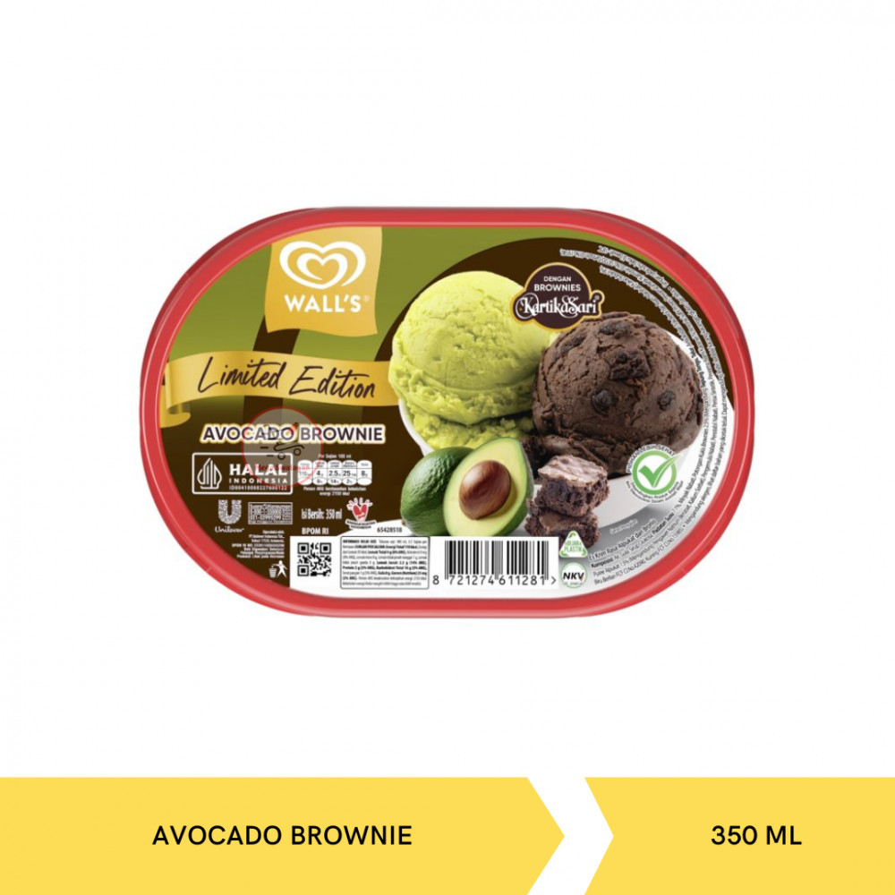 WALLS AVOCADO BROWNIE 350ML