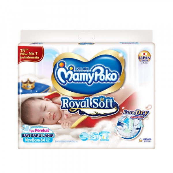 MAMY POKO ROYAL SOFT NB PEREKAT 84`S X 3
