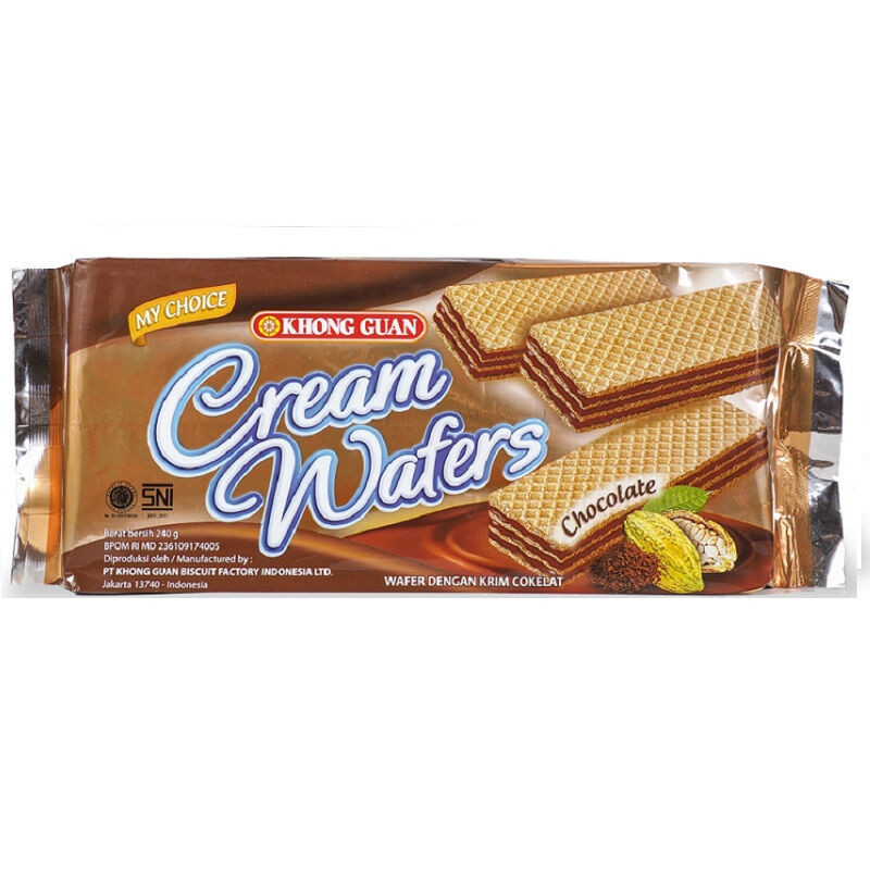KG CREAM WAFER CHOC 240GR