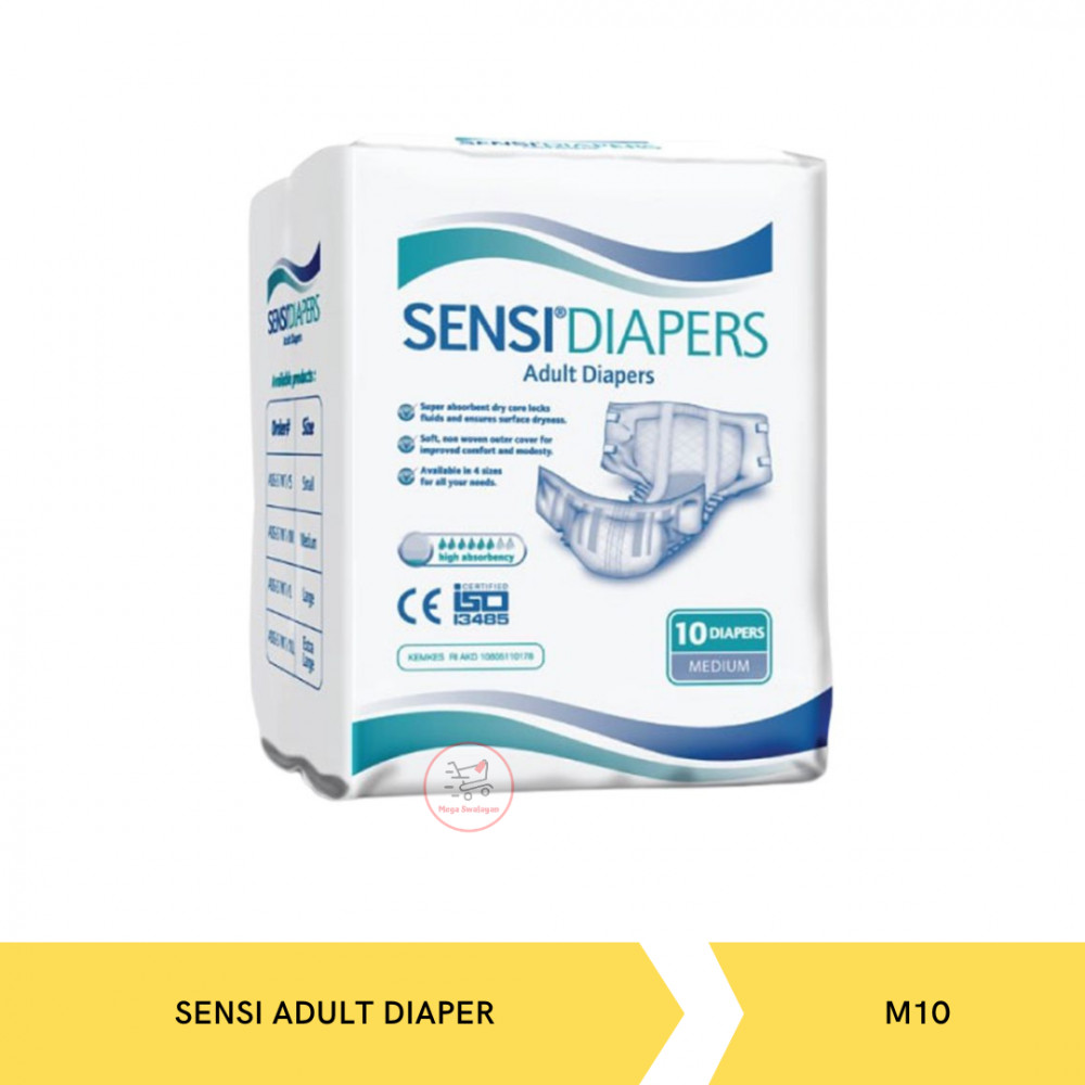 SENSI ADULT DIAPER M10 X 12