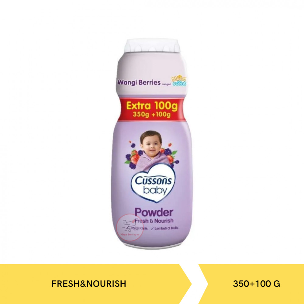 CUSSONS BABY PWD FRESH&amp;NOURISH 350+100G