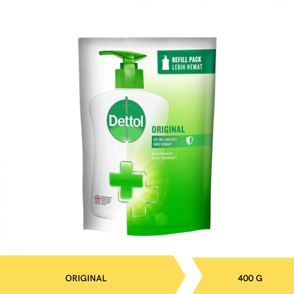 DETTOL HANDWASH ORIGINAL POUCH 400G X 24