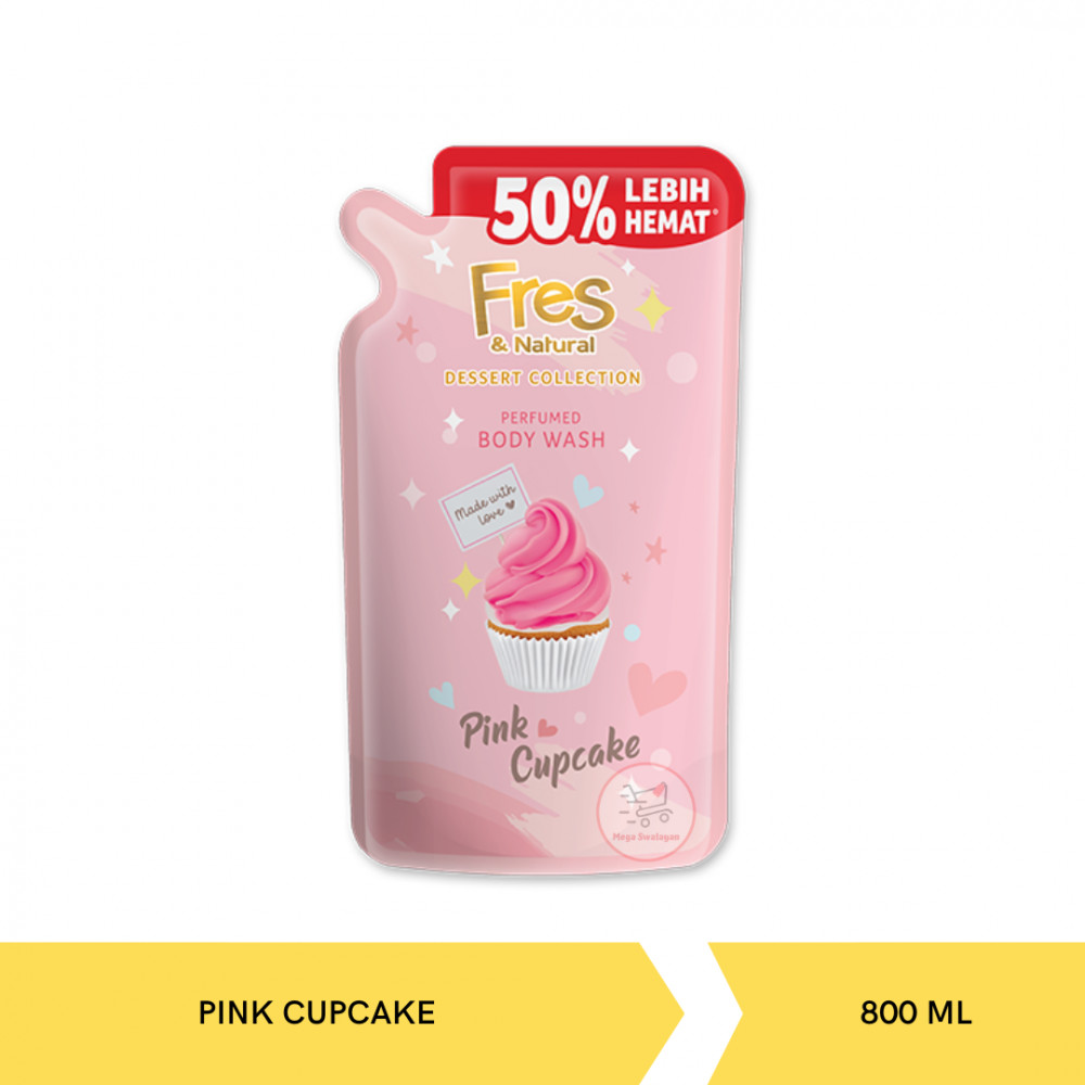 FRES&amp;NATURAL BW PINK CUPCAKE 800ML X 12