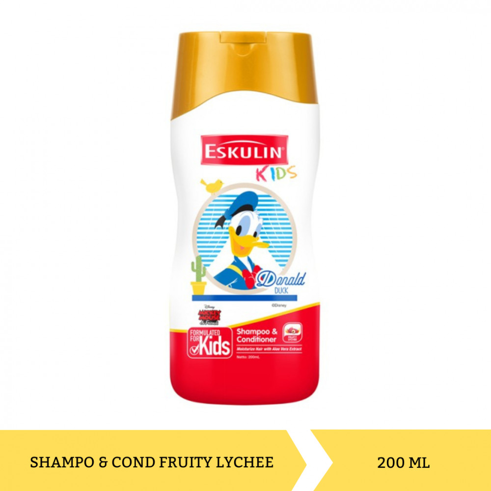 ESKULIN KIDS SHP&amp;COND FRUITY LYCHEE 200ML