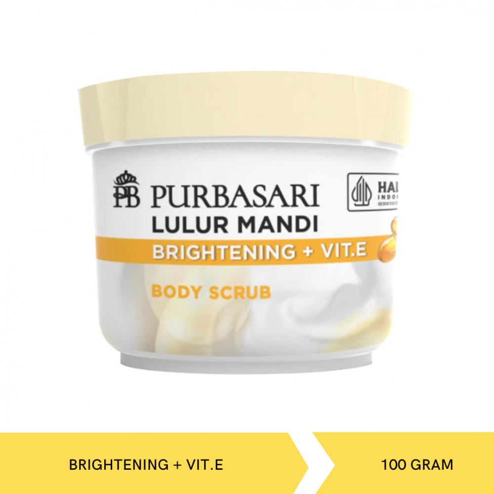 PURBASARI LULUR MANDI BRIGHT+VIT.E 100G
