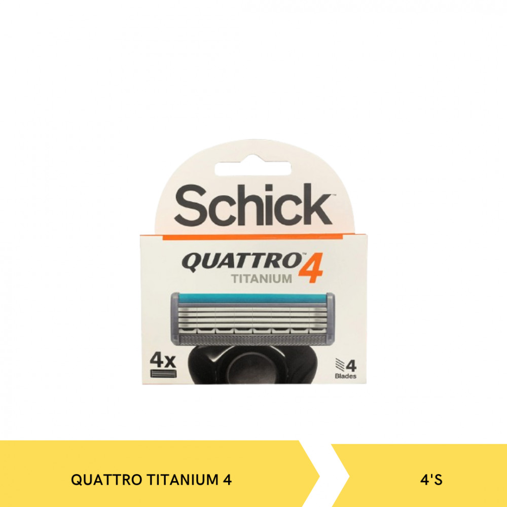 SCHICK QUATTRO TITANIUM 4 REFILL 4`S
