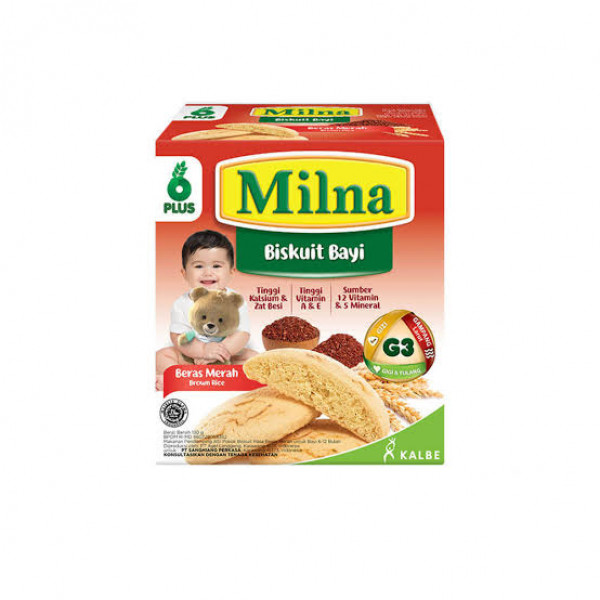 MILNA BISCUIT 6+ BERAS MERAH 110G