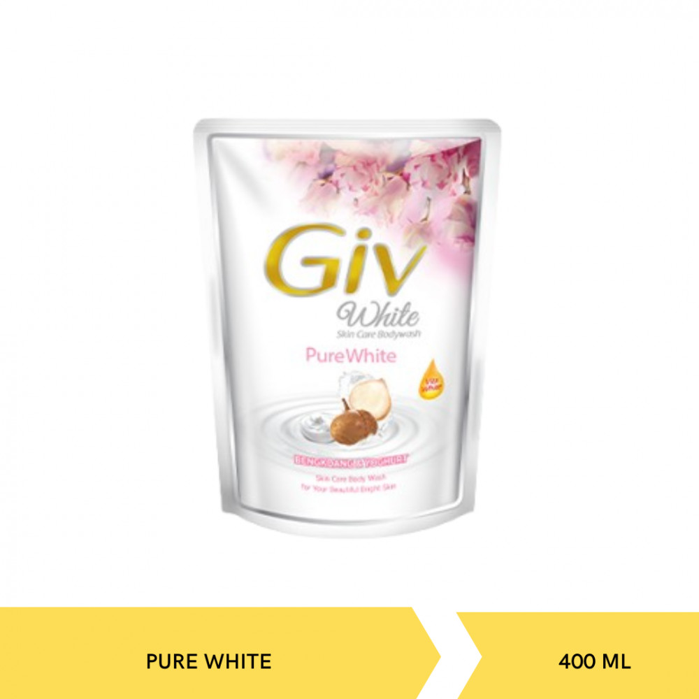 GIV BW PURE WHITE POUCH 400ML X 12