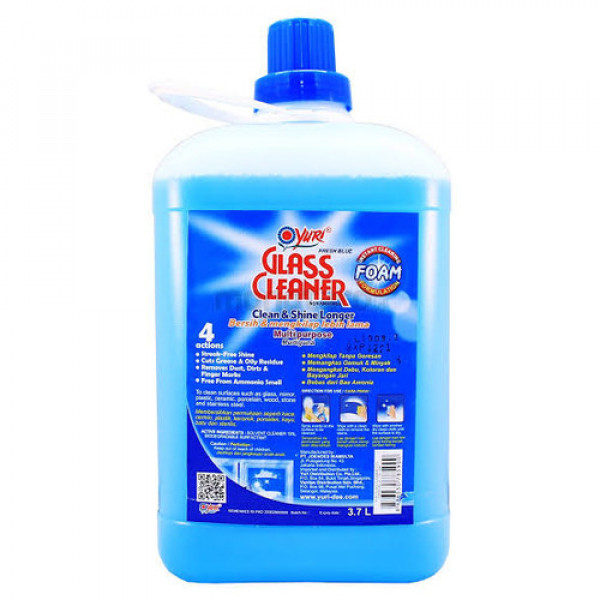YURI GLASS CLEANER BLUE 3.7L X 4