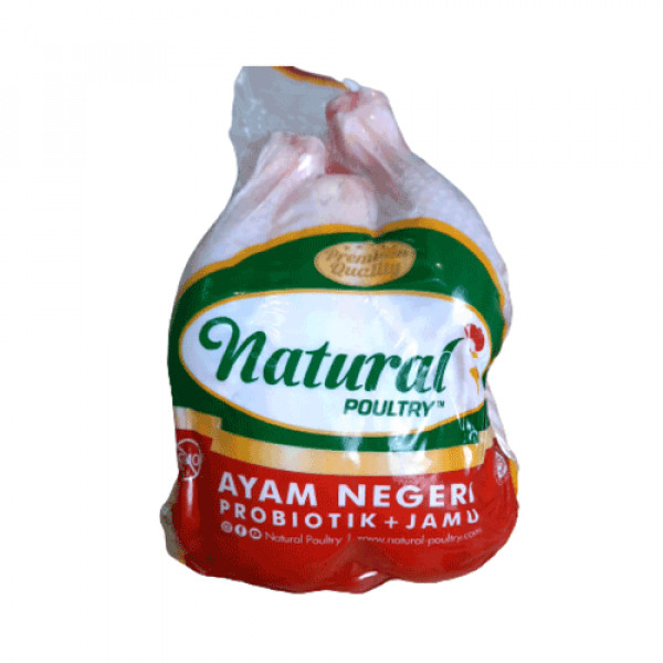 NATURAL POULTRY AYAM NEGERI PROBIOTIK UTUH 800-900G