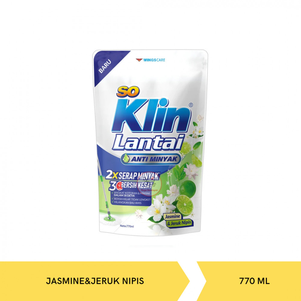 SOKLIN FLOOR JASMINE&amp;JERUK NIPIS 770ML X 12