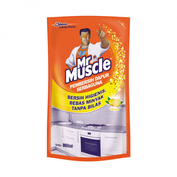 MR MUSCLE KITCHEN LEMON POUCH 720ML X12