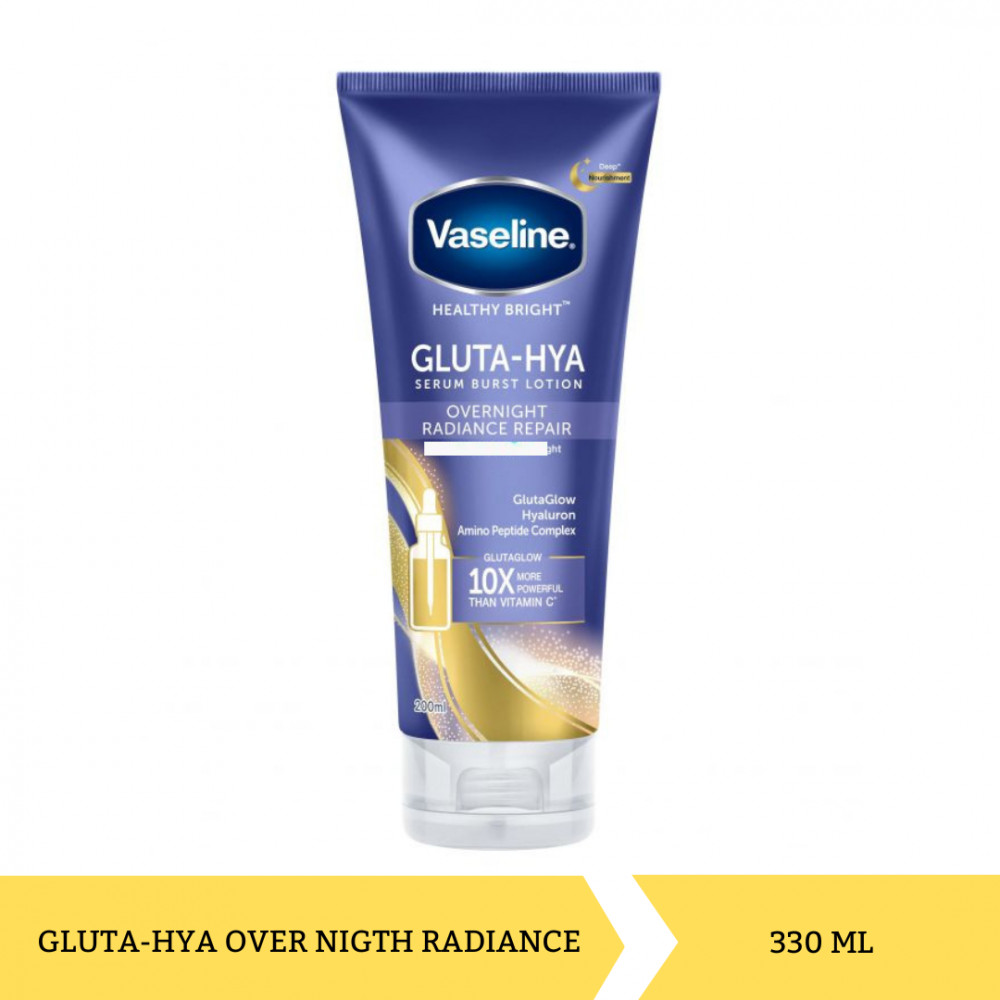 VASELINE GLUTA-HYA OVER NIGTH RADIANCE 330ML