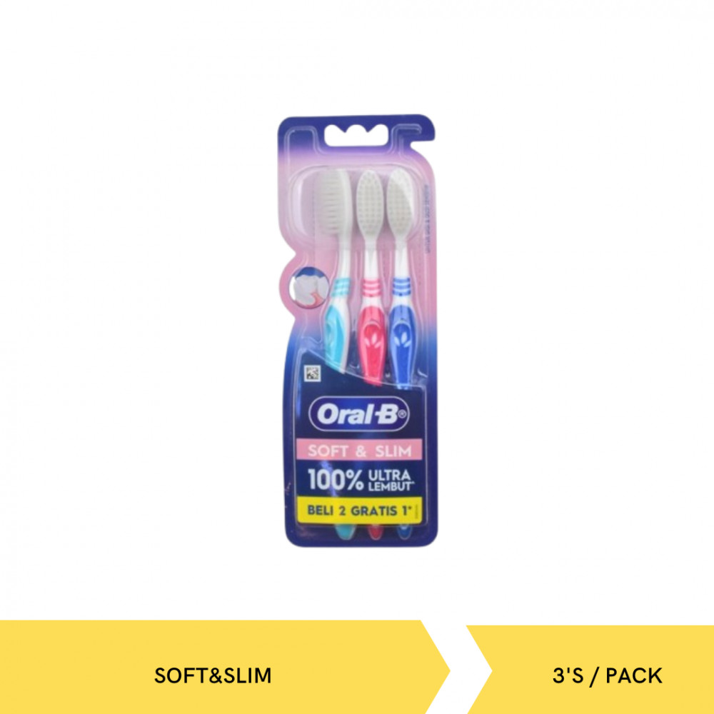 ORAL B SOFT SLIM 2+1PCS