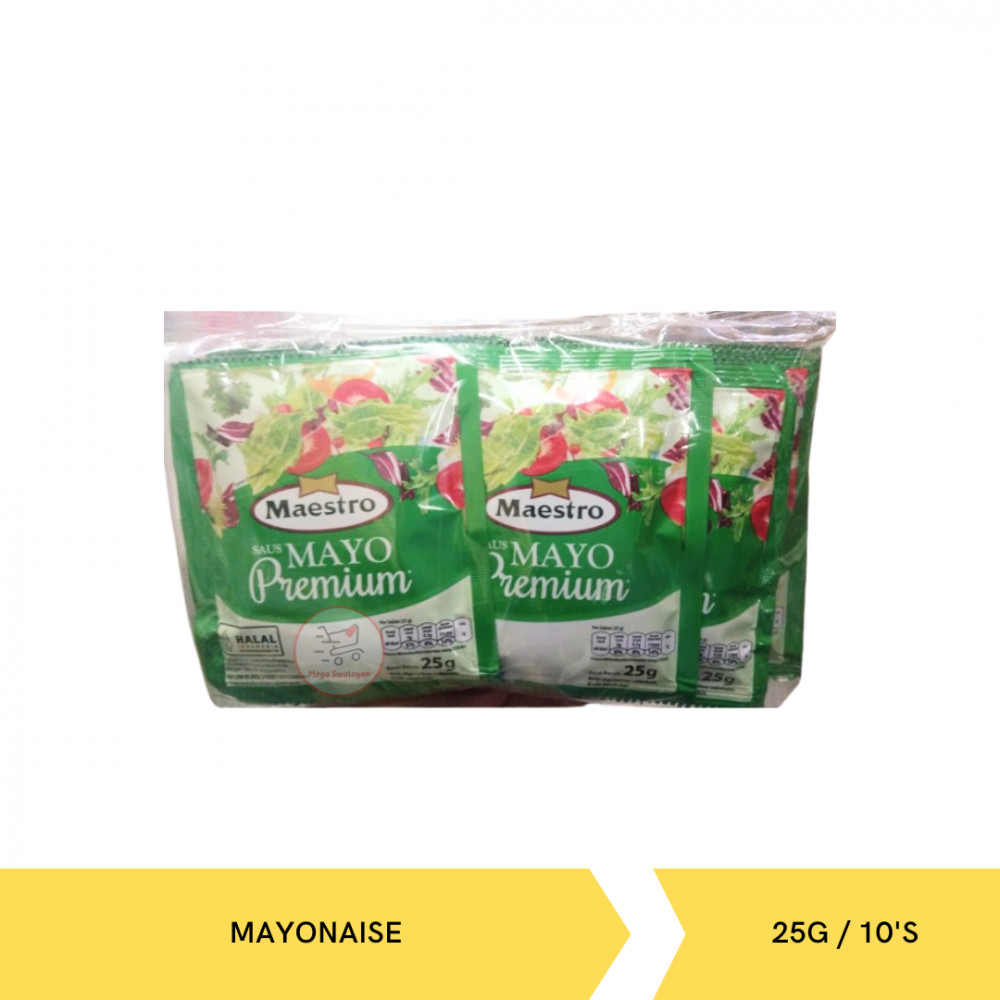 MAESTRO MAYONAISE PACK 25G/10`S X 8
