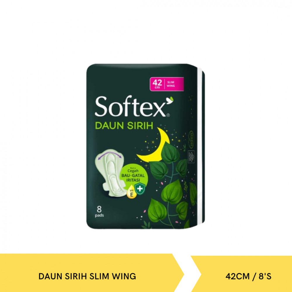 SOFTEX DAUN SIRIH SLIM WING 42CM/8`S X 30