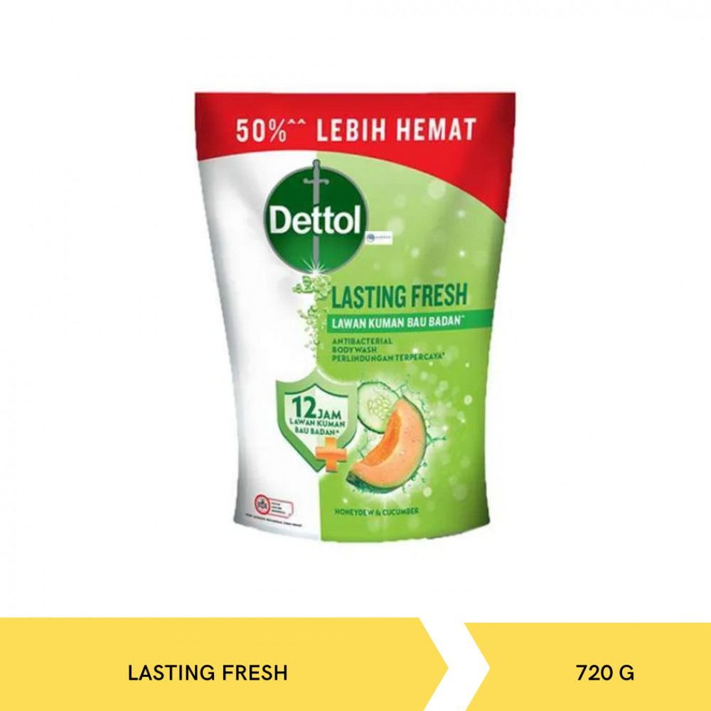 DETTOL BW LASTING FRESH POUCH 720G X 12